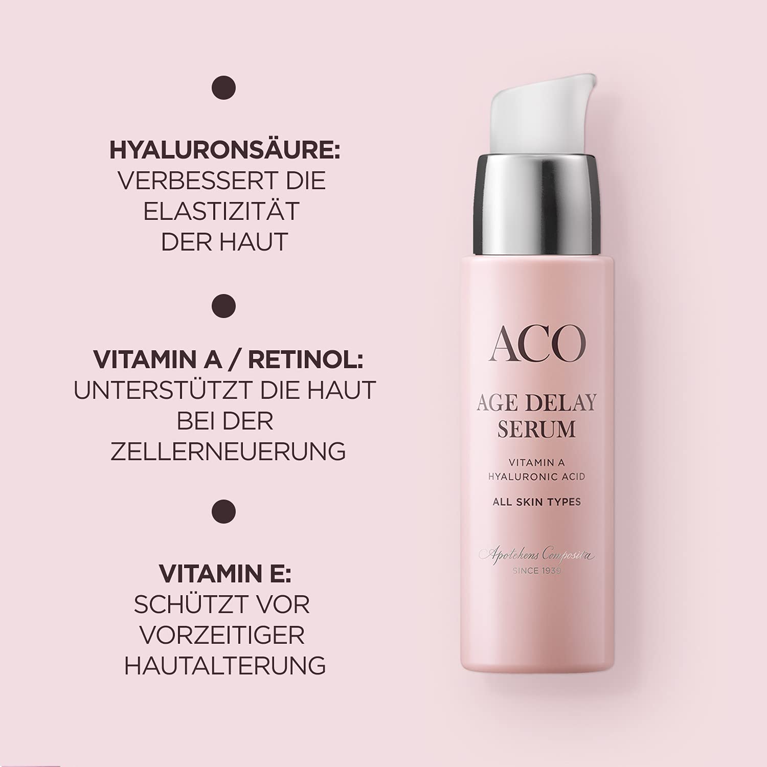 ACO Age Delay+ Gesichtsserum 30 ml Vitamin A