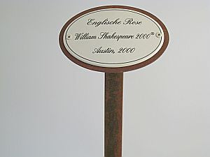 Münder Email Rosennamen Emailschild 10,5x7 cm Erdspieß