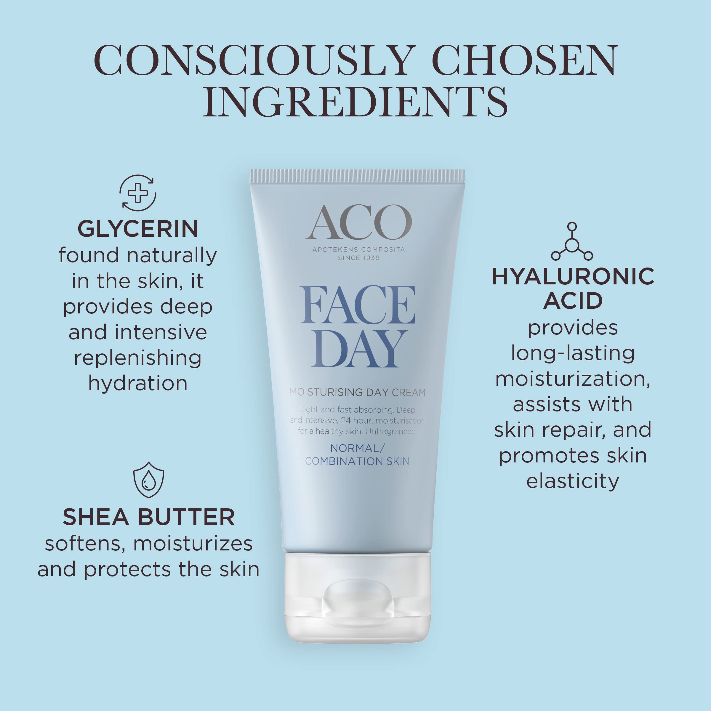 ACO Everyday Heroes Moisturising Day Cream Tagescreme 50 ml parfümfrei