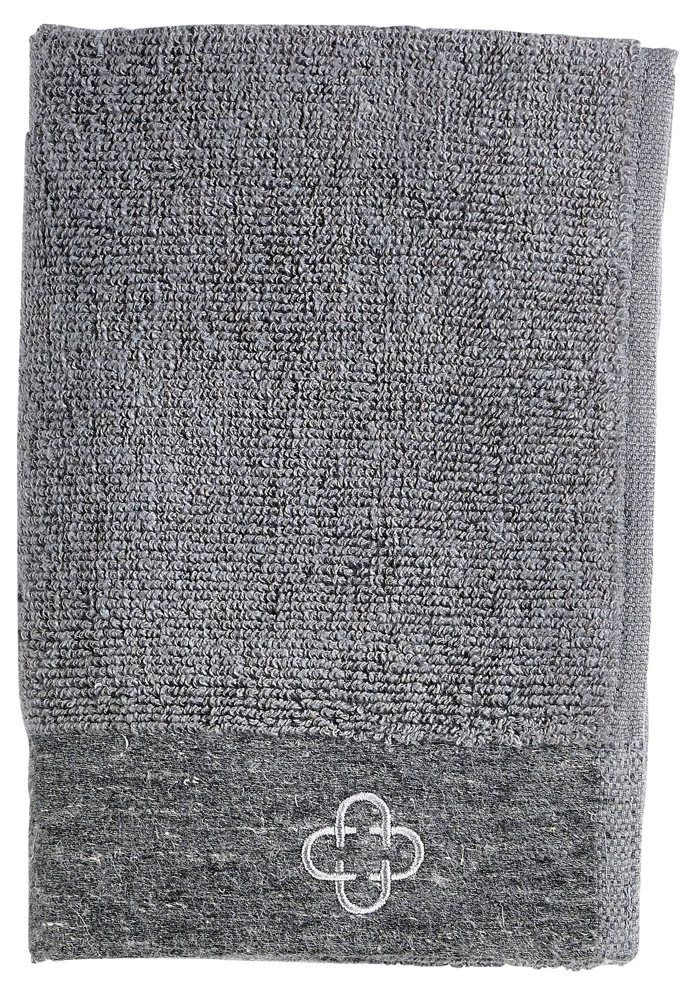 Zone Denmark Inu Handtuch 40x60 cm Grau Baumwolle Leinen