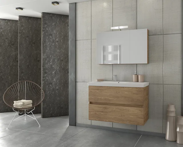 DROP Martinidis Luxus 85 PL Wood Badmöbel 85 cm