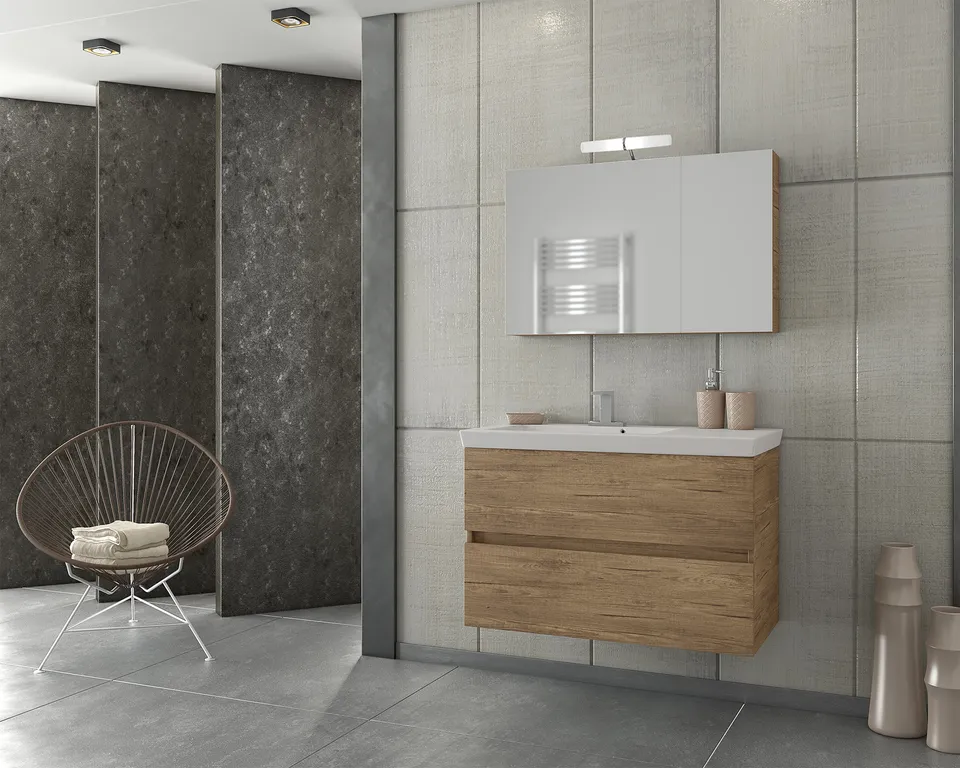 DROP Martinidis Luxus 85 PL Wood Badmöbel 85 cm