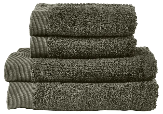 Zone Denmark Classic Handtuch Set Olive Grün 4-tlg Baumwolle