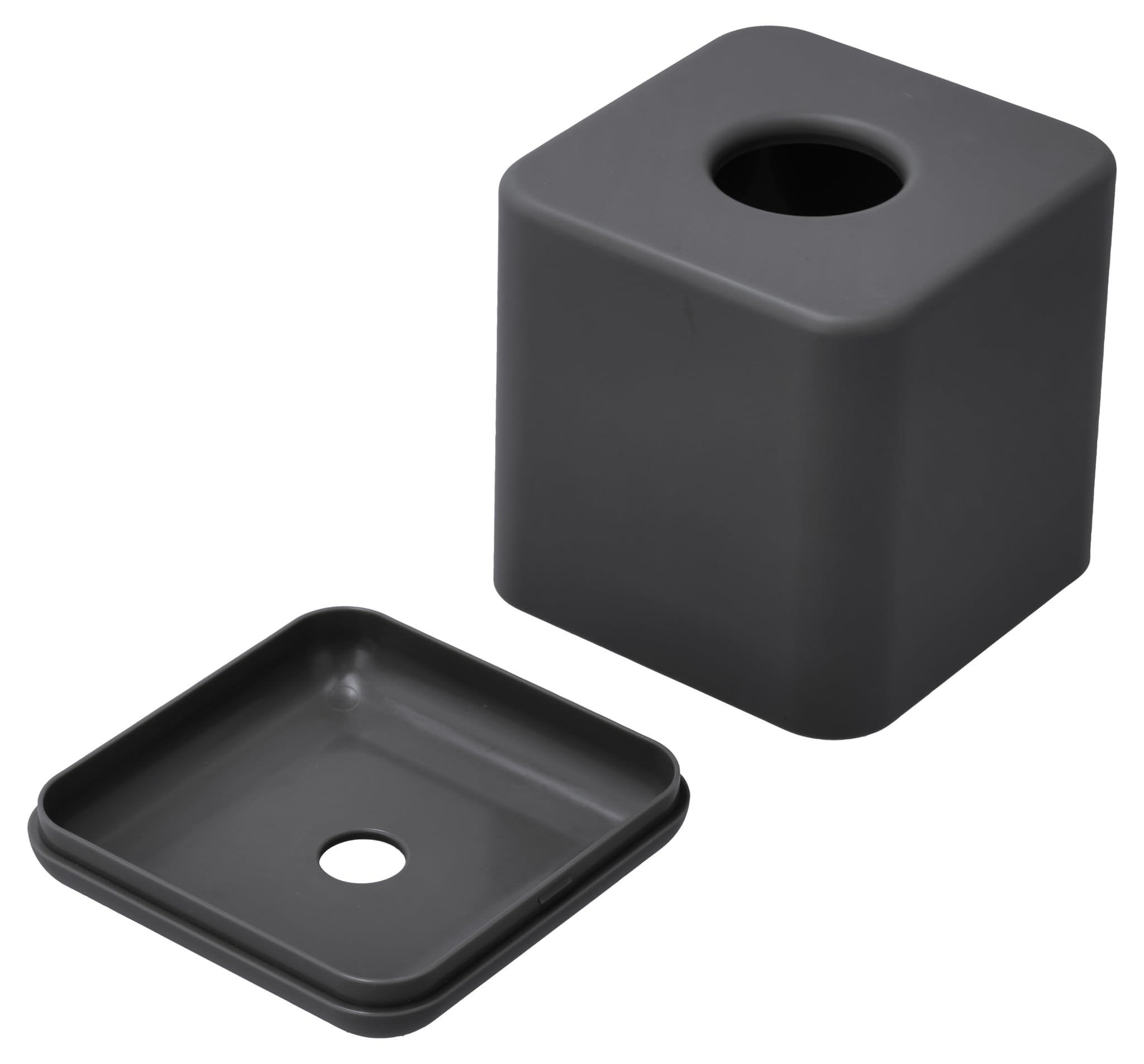 Zone Denmark UME Taschentuchbox 13x13cm Schwarz Kunststoff