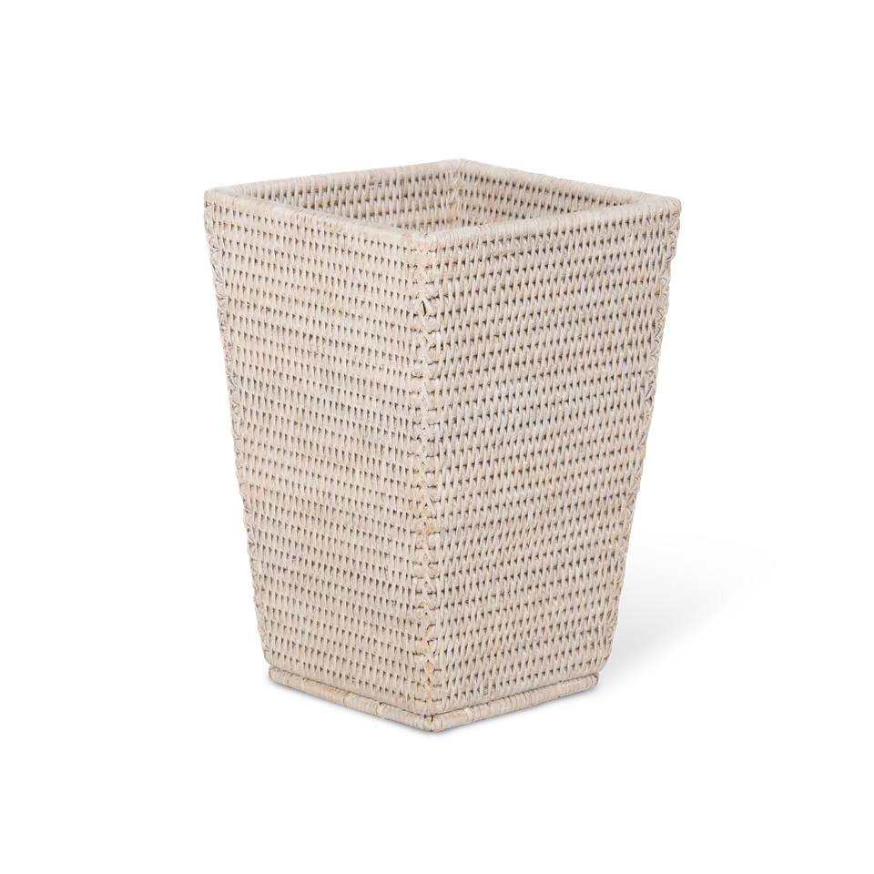Decor Walther Basket KK Papierkorb Rattan Hell konisch