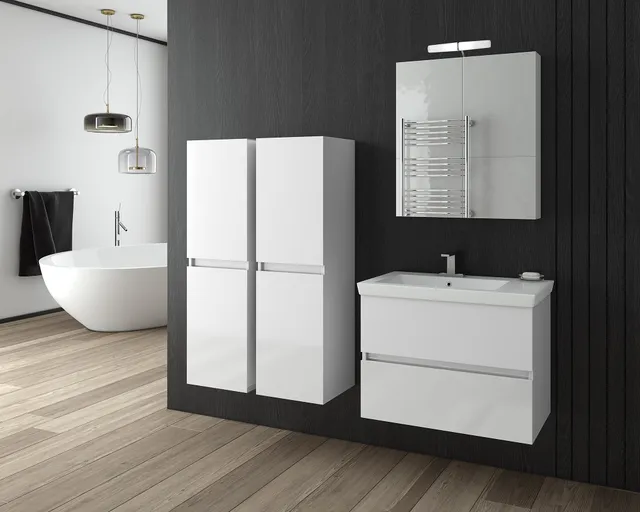 DROP Martinidis Luxus 70 Waschtischunterschrank Weiß 70 cm