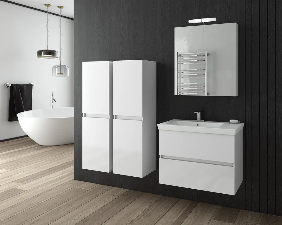 DROP Martinidis Luxus 70 Waschtischunterschrank Weiß 70 cm
