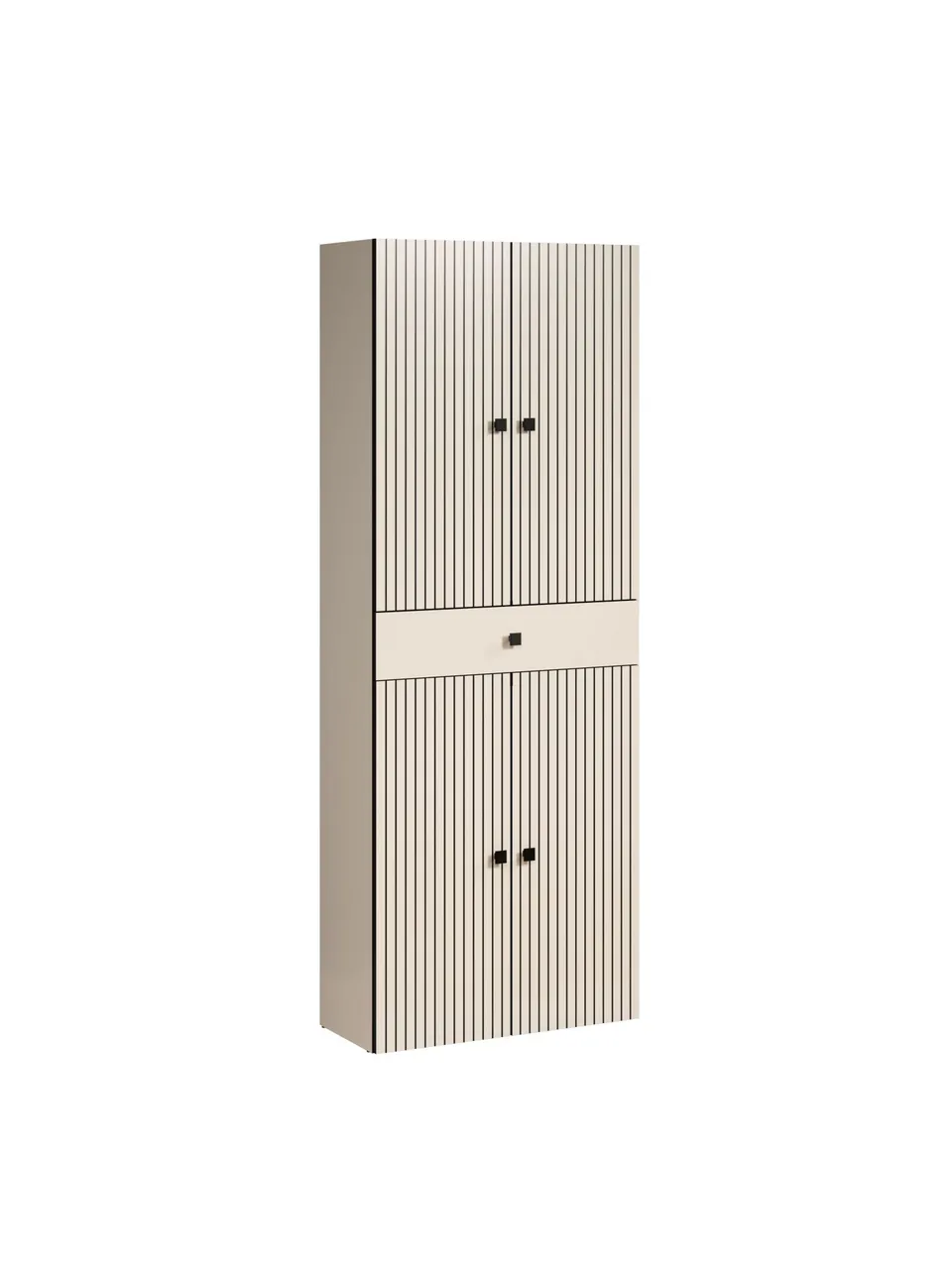 trendteam PureBliss Hochschrank Cashmere Schwarz Badezimmer