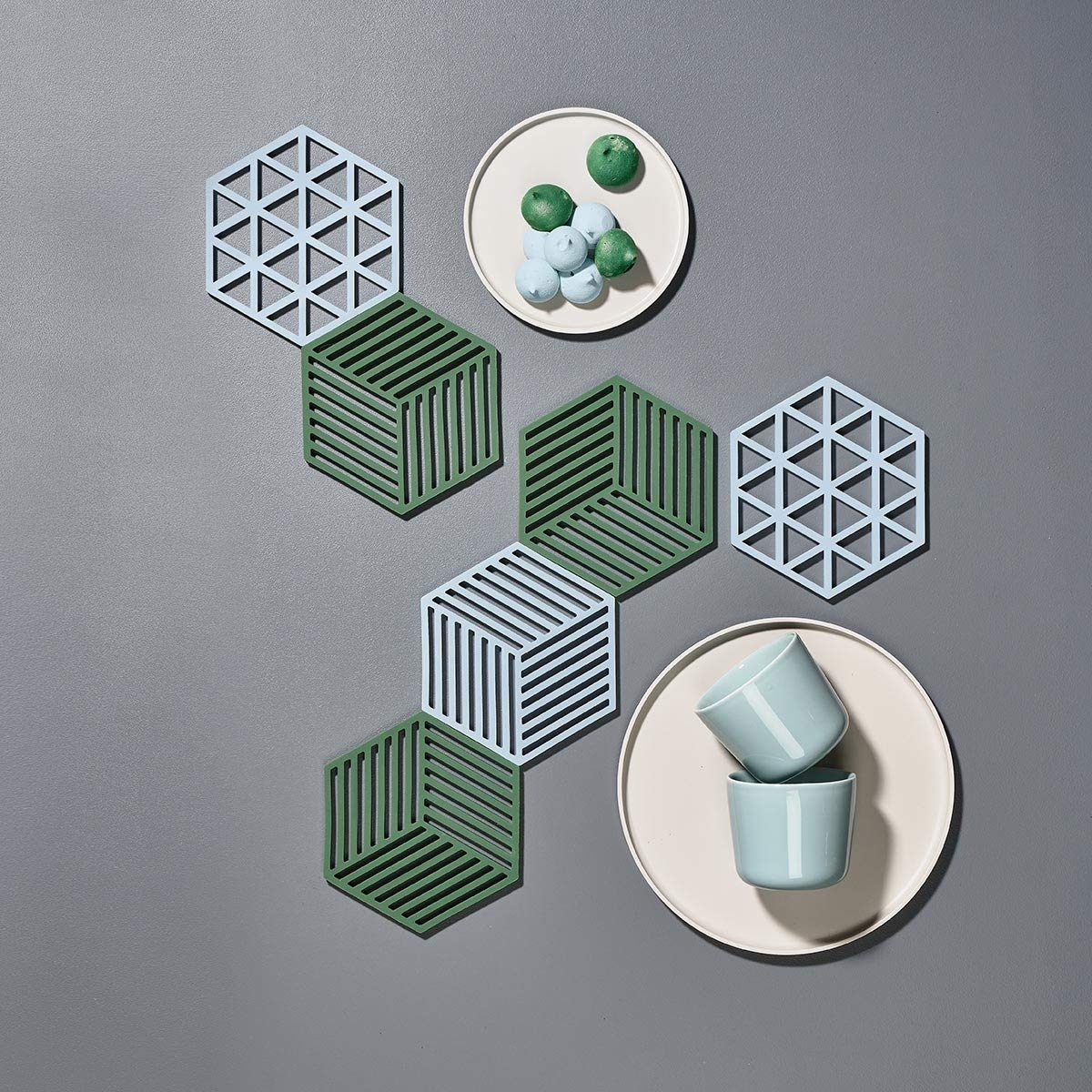 Zone Denmark Hexagon Topfuntersetzer Silikon Desert 16x14