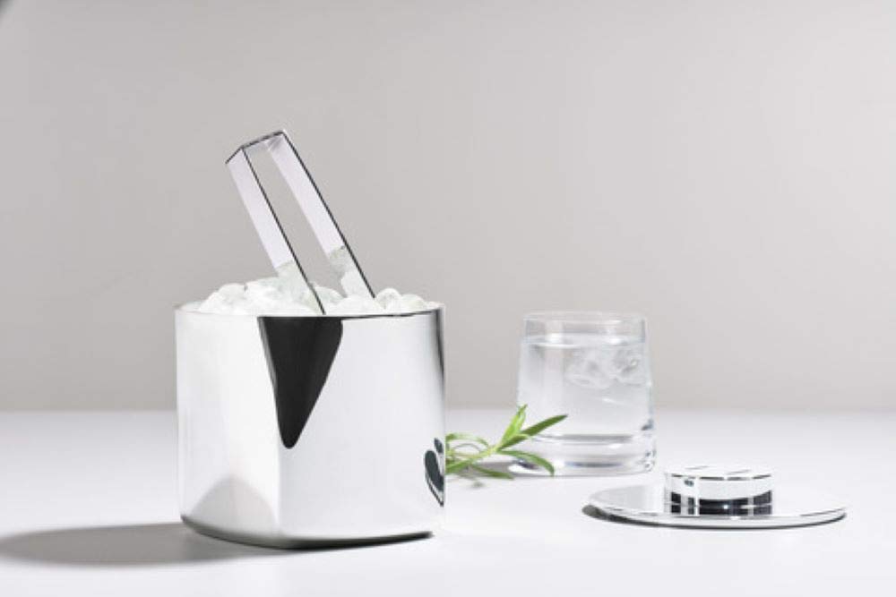 Zone Denmark Rocks Eiswürfelbehälter 1000ml Edelstahl Zange