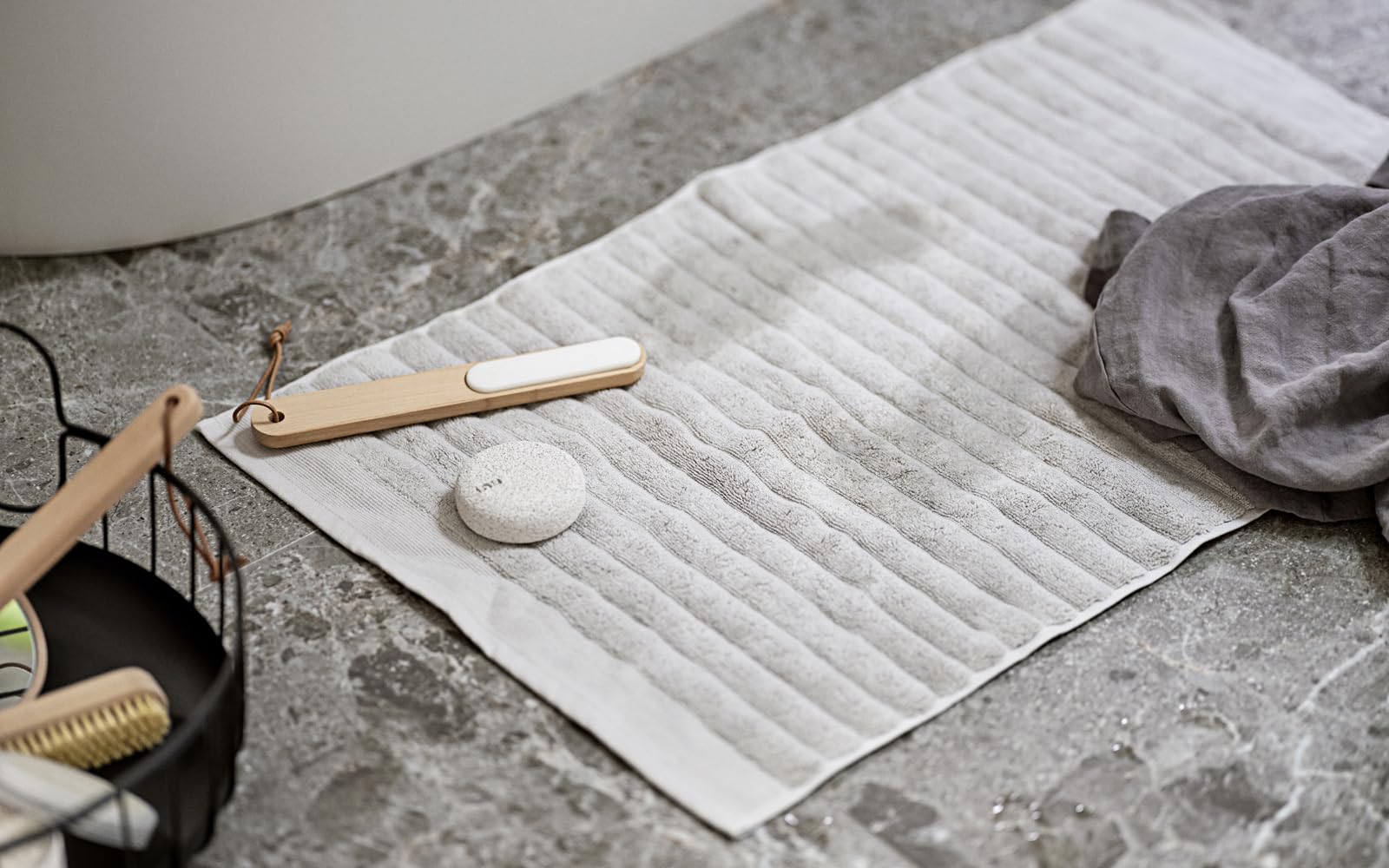 Zone Denmark INU Badematte 50x80 Baumwolle Sand