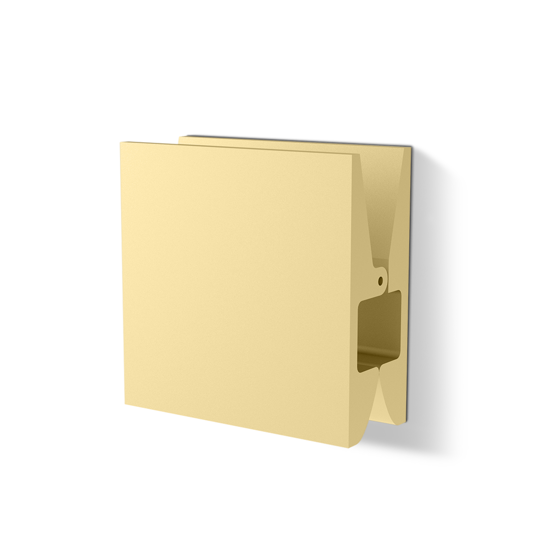 Decor Walther Classic Pinch Wandhaken Chrom Square Medium Aluminium