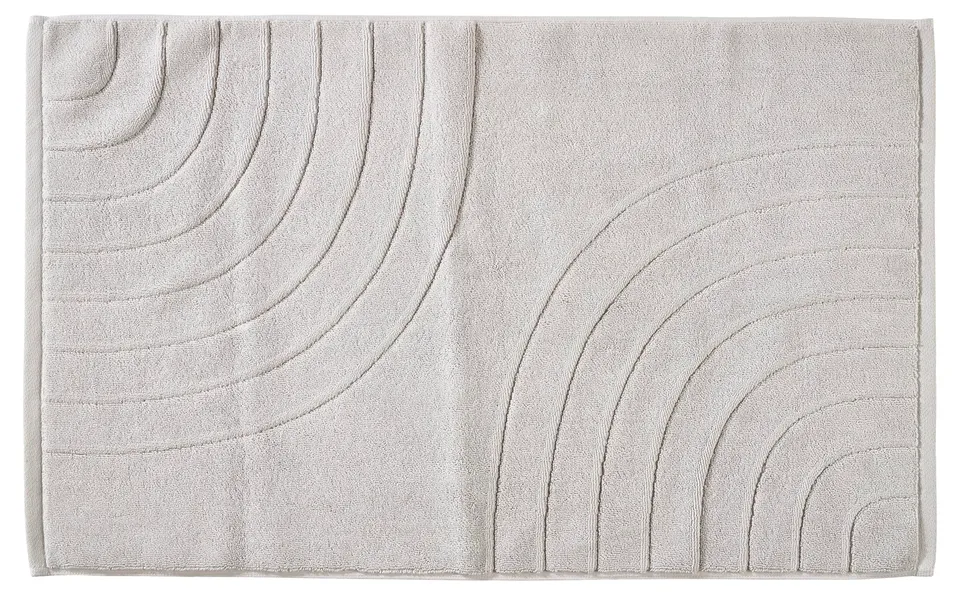 Zone Denmark Tiles Badematte 50x80 cm Soft Grey Baumwolle
