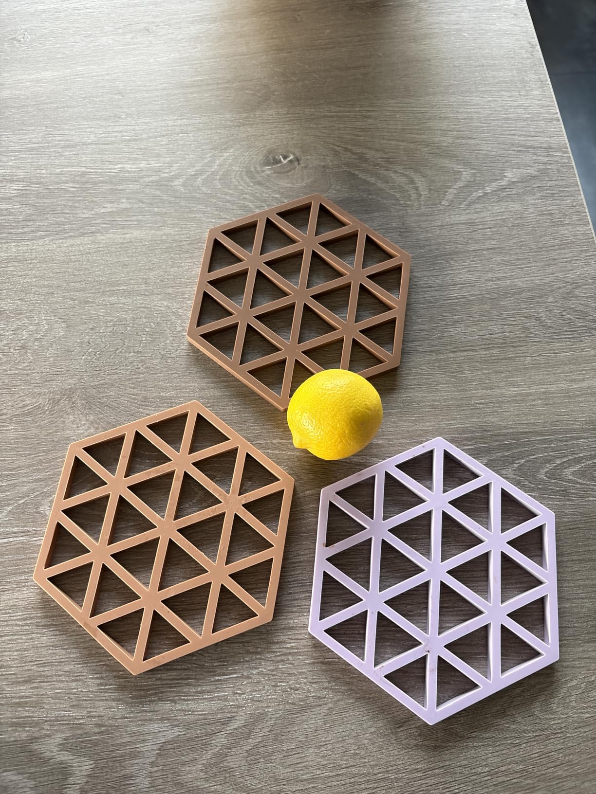 Zone Denmark Triangles Topfuntersetzer Silikon 3er Rot