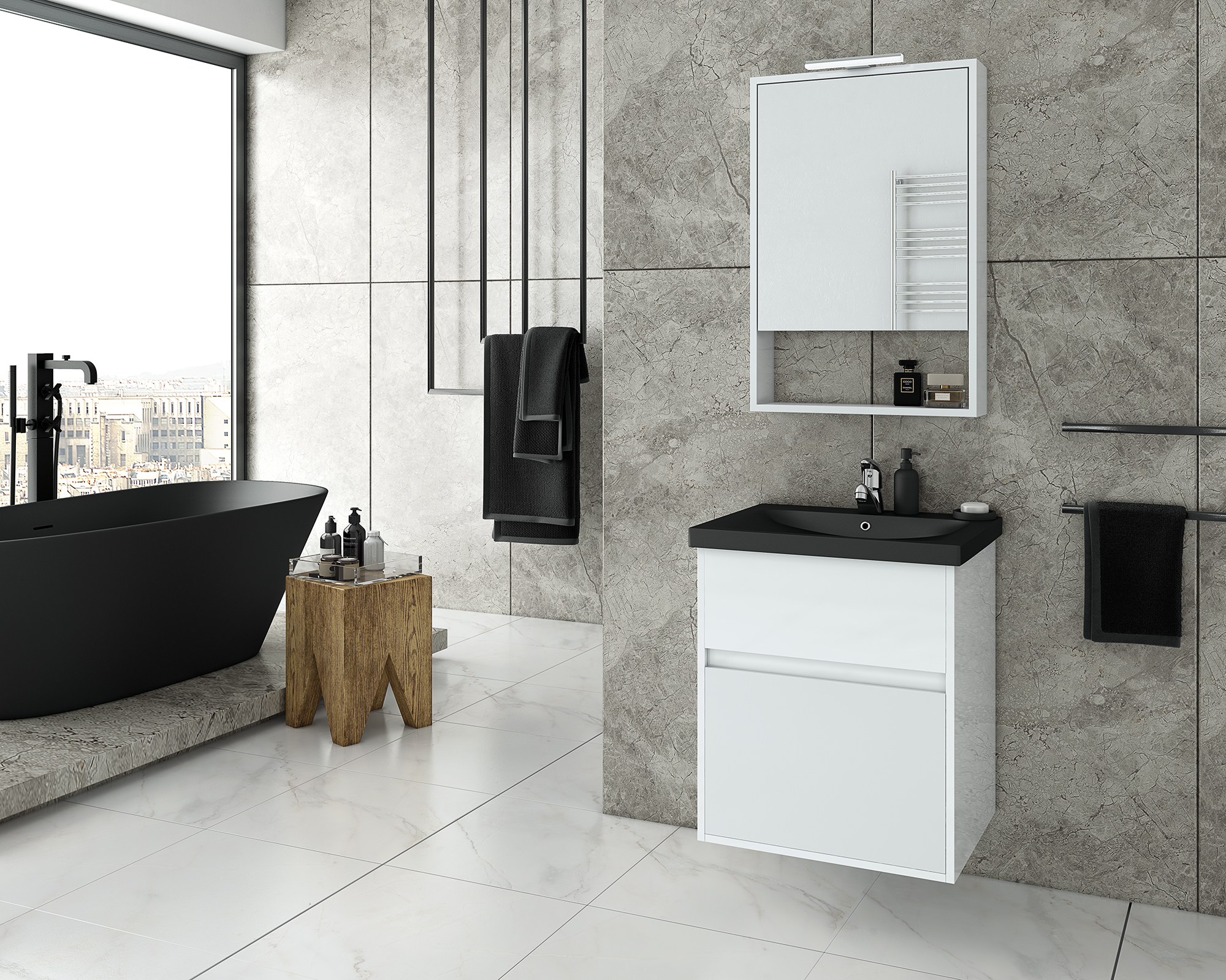 DROP Martinidis Instinct 55 Waschtisch Weiß BL