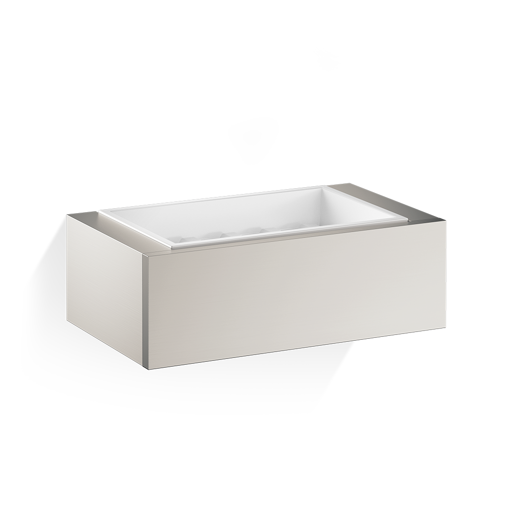 Decor Walther BRICK BK WSS Wandseifenschale Chrom Weiß