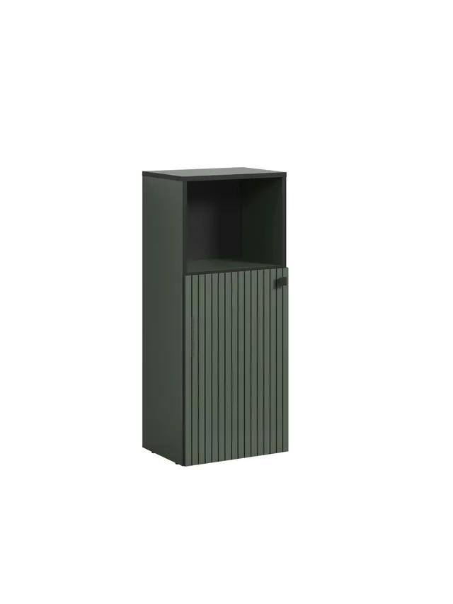 trendteam Badezimmer PureBliss Standschrank Grün Schwarz