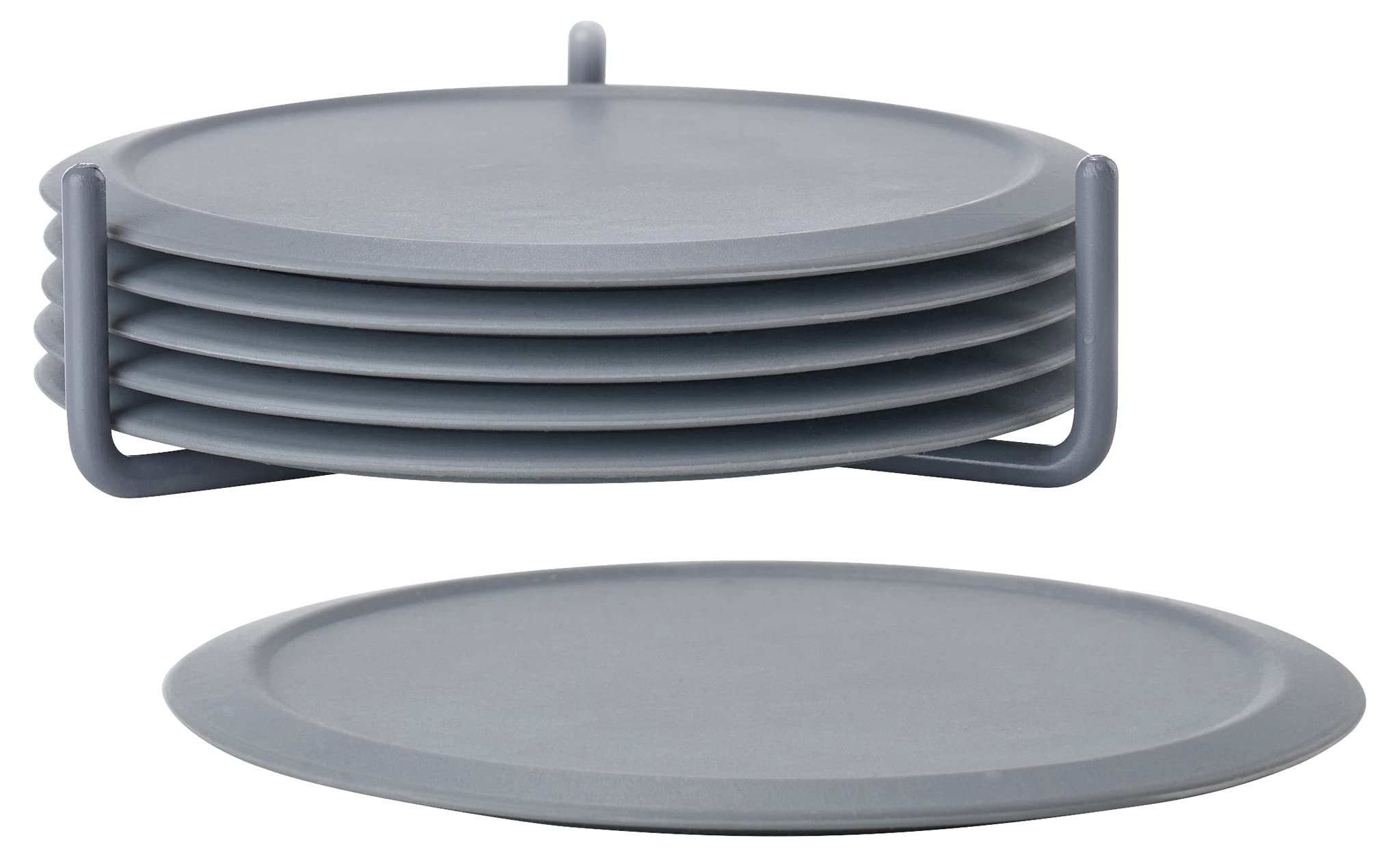 Zone Denmark Singles Glasuntersetzer Silikon Cool Grey 6er