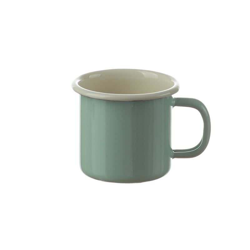 Münder Email Nostalgie Becher 6cm Emaillebecher hellblau 0,1l pastell