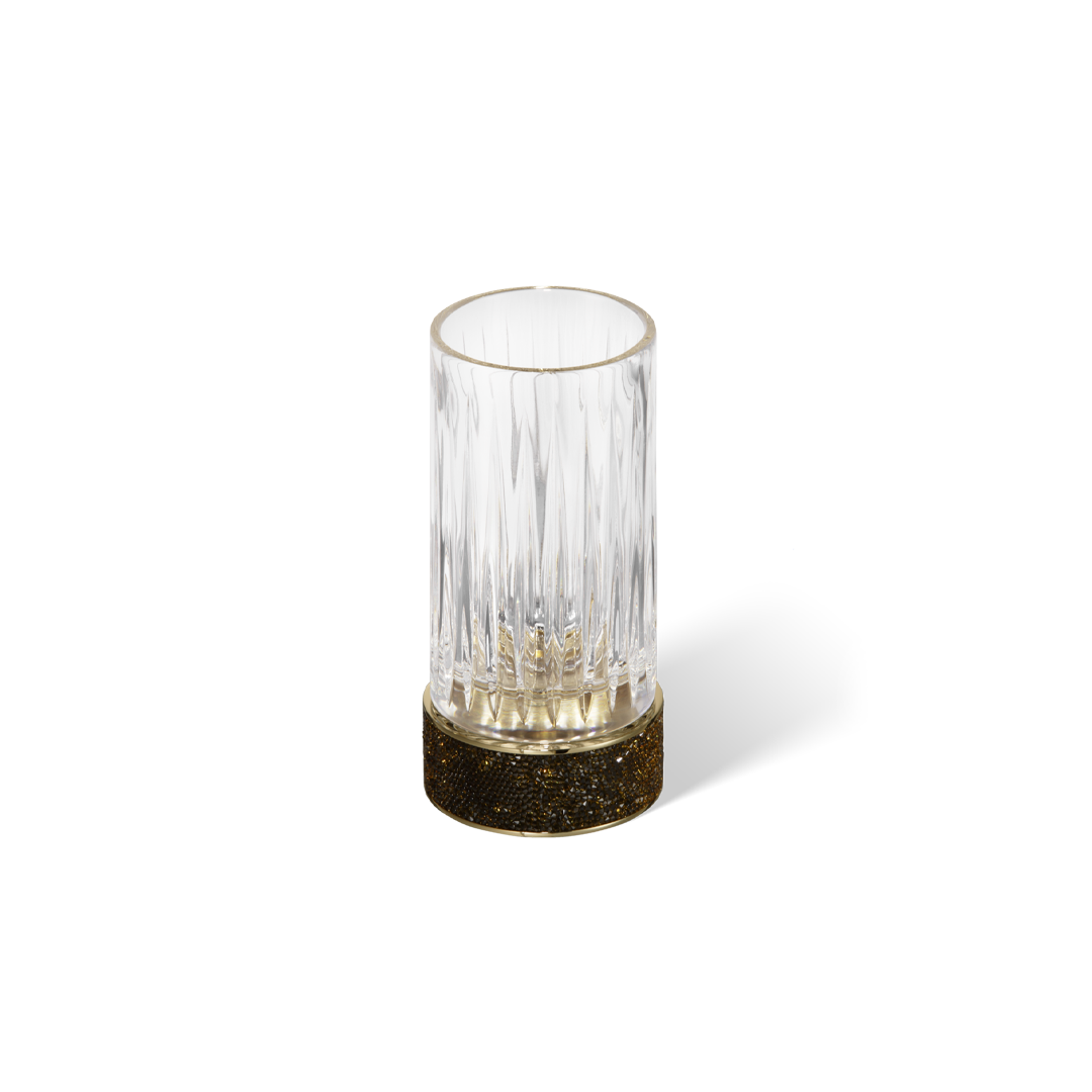 Decor Walther ROCKS SMG Mundbecher Chrom Klarglas Swarovski