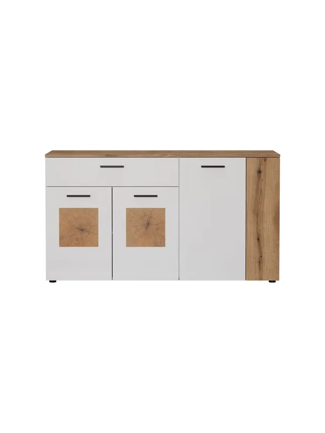 trendteam Vitoria Sideboard Weiß Coast Evoke Oak 150 cm