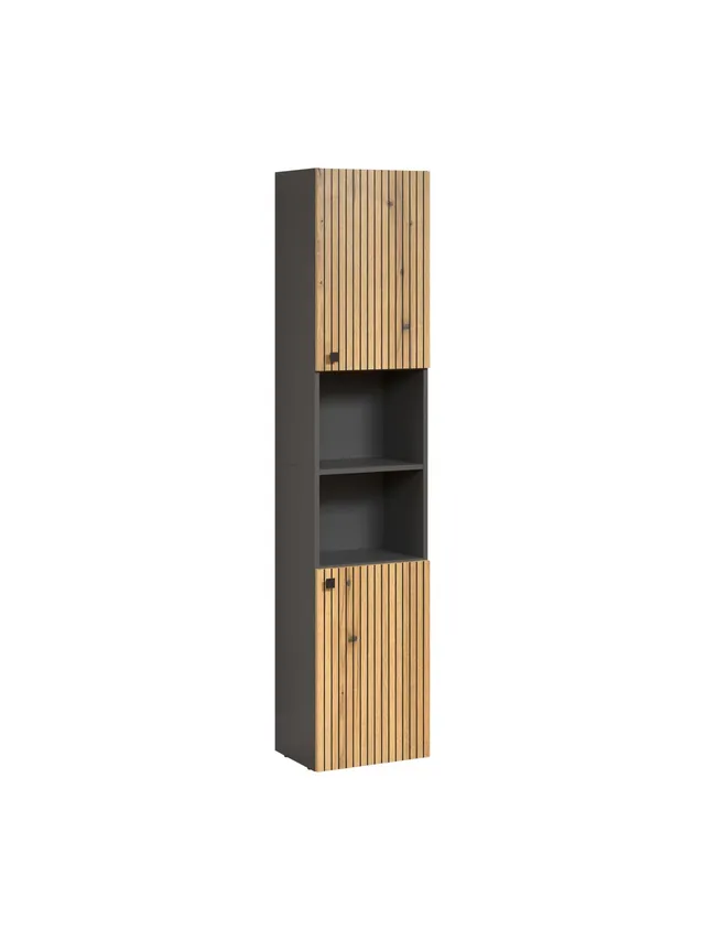 trendteam PureBliss Hochschrank Anthrazit Evoke Eiche