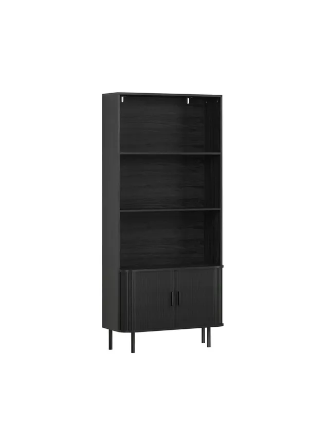 trendteam Ronin Bücherregal Jalousietüren Esche schwarz