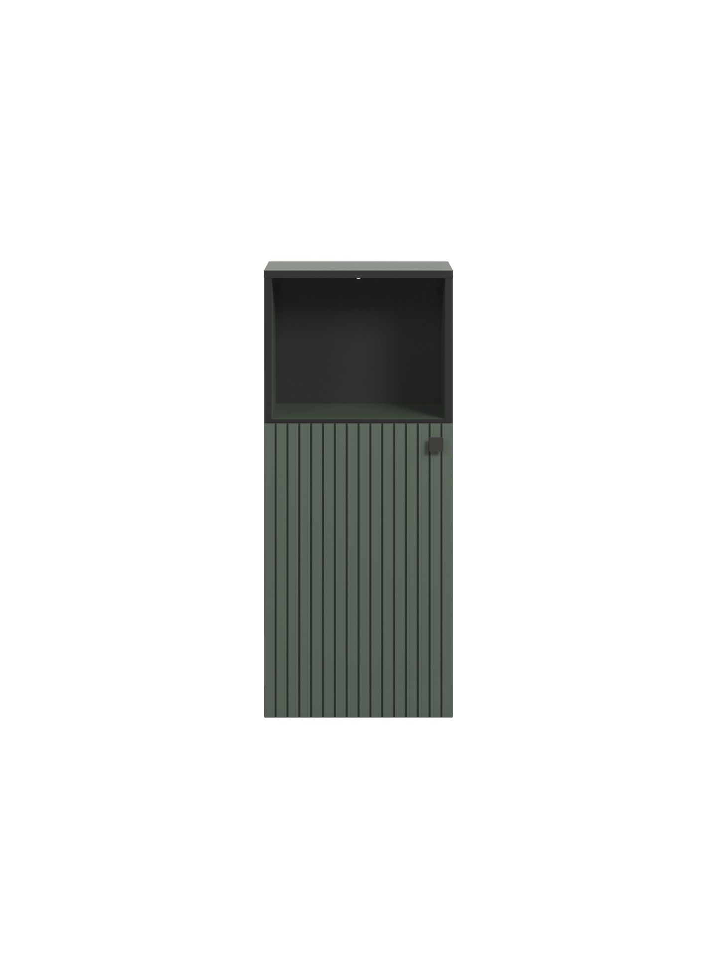 trendteam Badezimmer PureBliss Standschrank Grün Schwarz