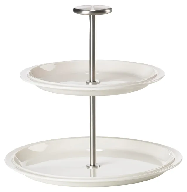 Zone Denmark Eau Etagere Porzellan 2-etagig Offwhite Ø 20 cm