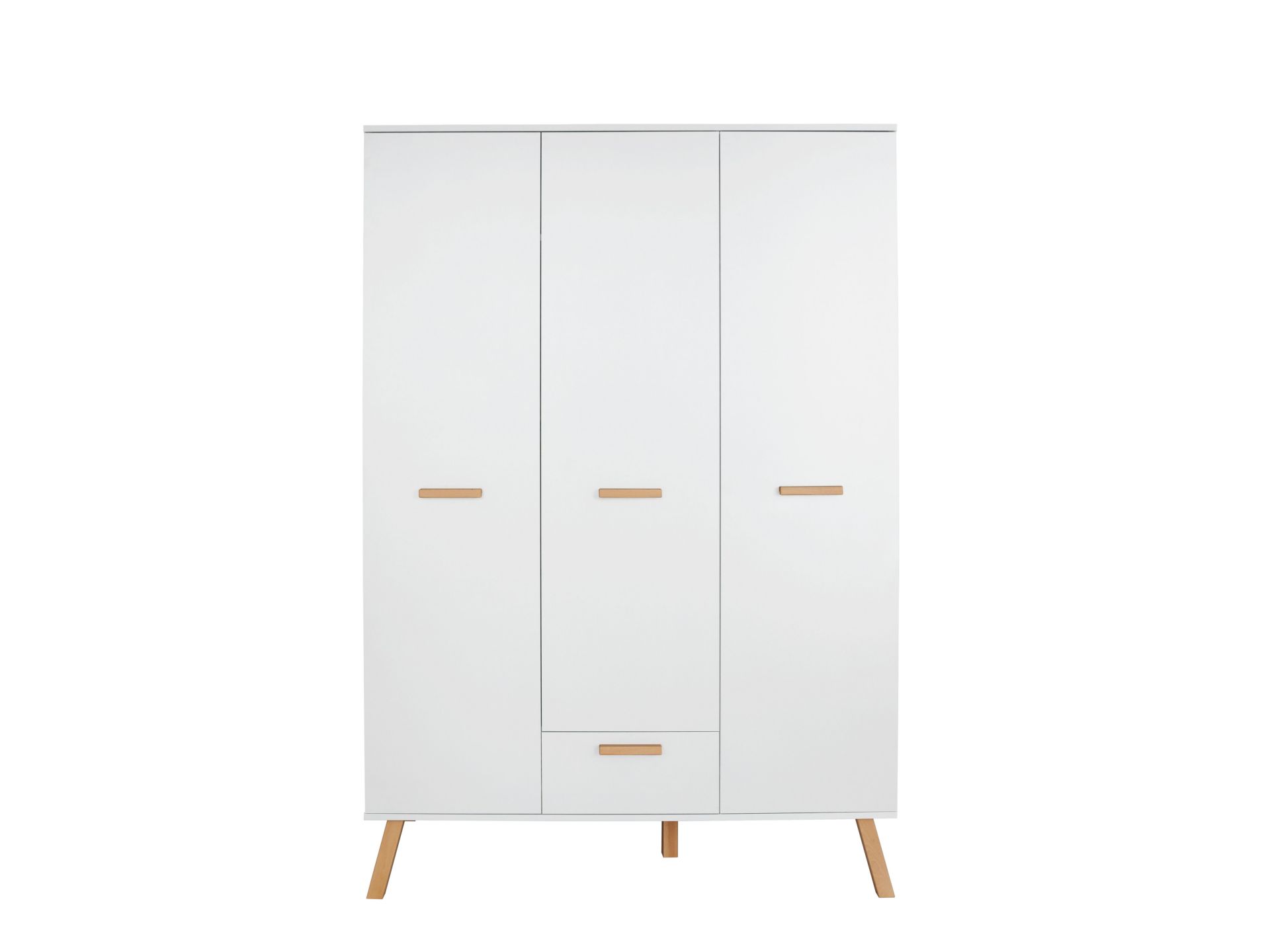 trendteam Mats 3TR 1SK Kleiderschrank weiß 3-türig