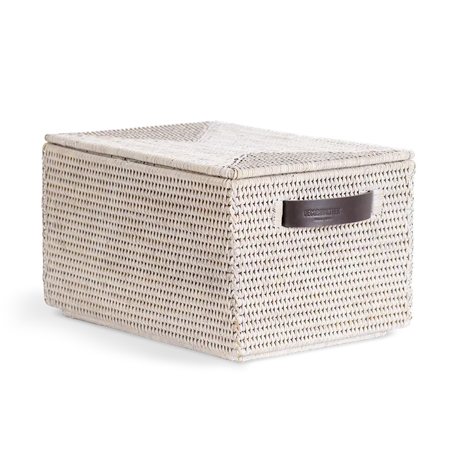 Decor Walther Basket Box Aufbewahrungsbox Rattan Dunkel