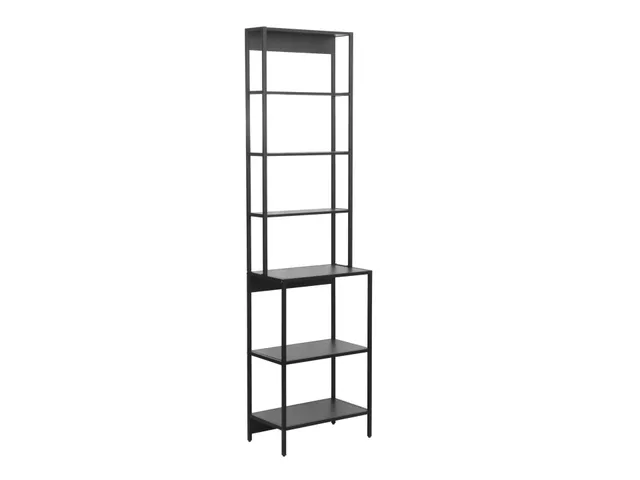 trendteam Lorin Hochregal Badregal Schwarz Metallrahmen