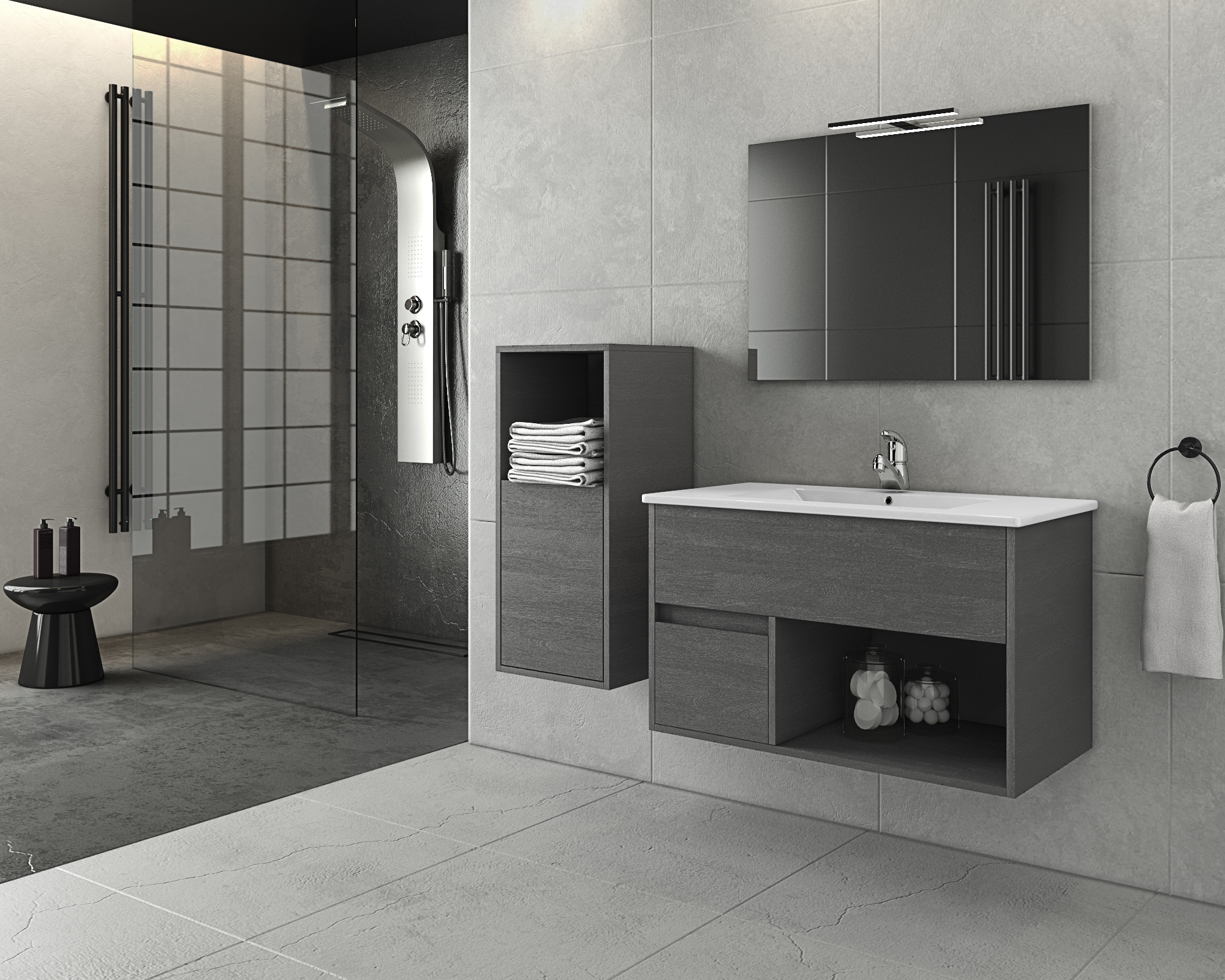 DROP Martinidis Sorrento Waschtisch 85 Graphite