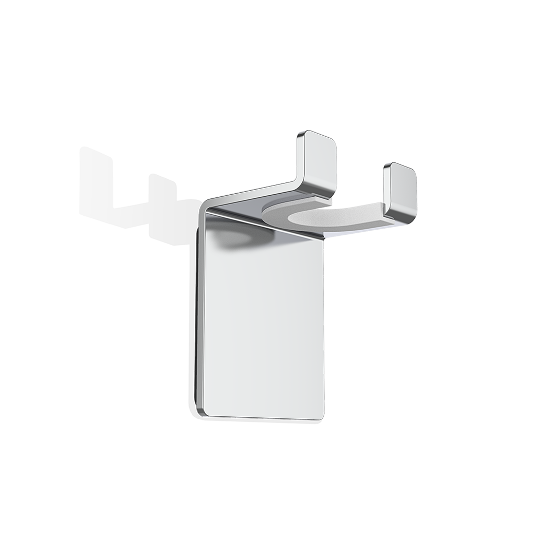 Decor Walther Classic WH 4 Wandhaken Chrom Doppel selbstklebend