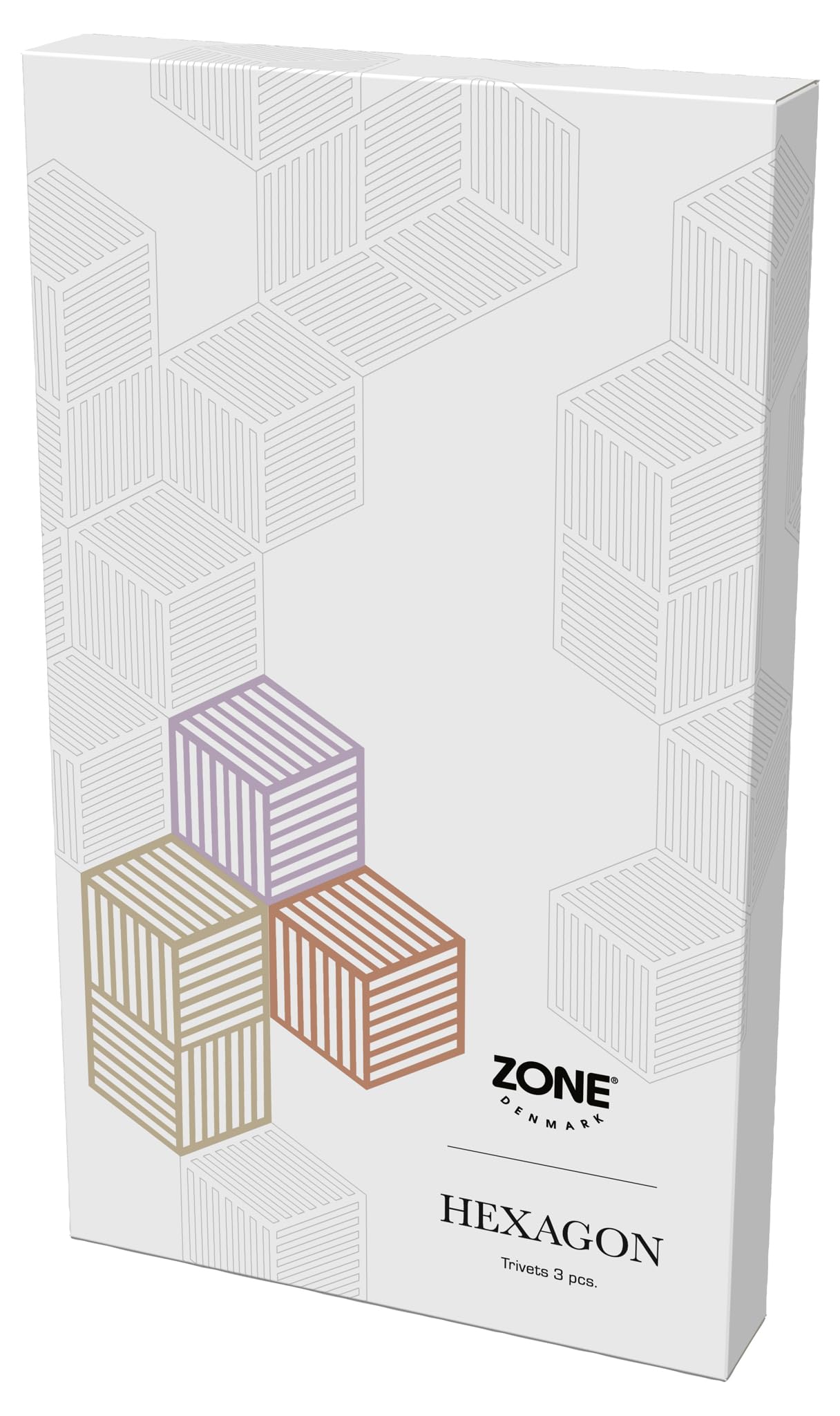 Zone Denmark Trivets Hexagon Topfuntersetzer 3er Bunt