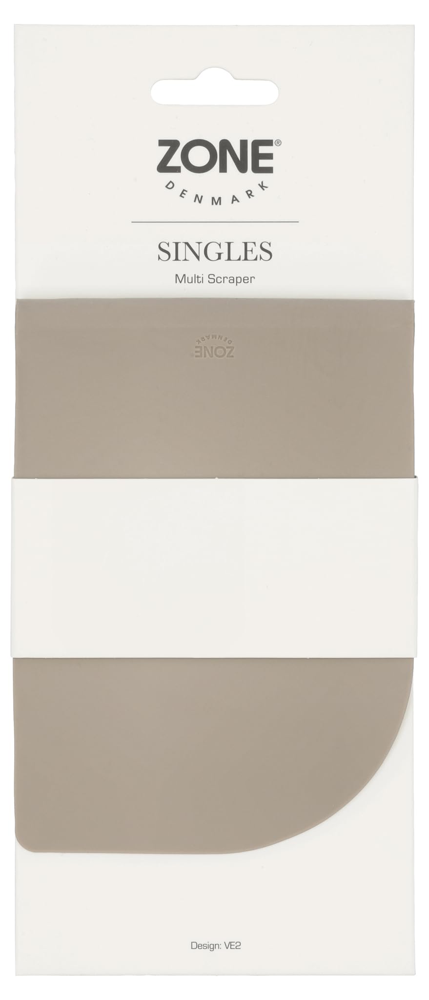 Zone Denmark Singles Teigschaber Spatel Silikon Taupe 14 cm