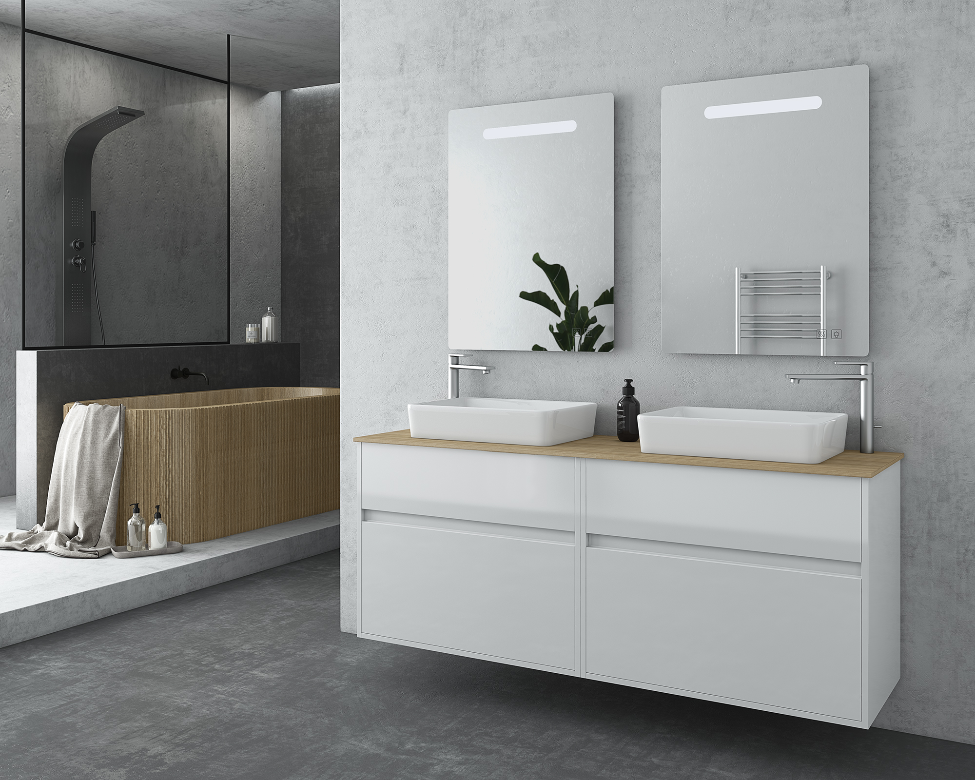 DROP Instinct 150 White Top Waschtisch weiß 2