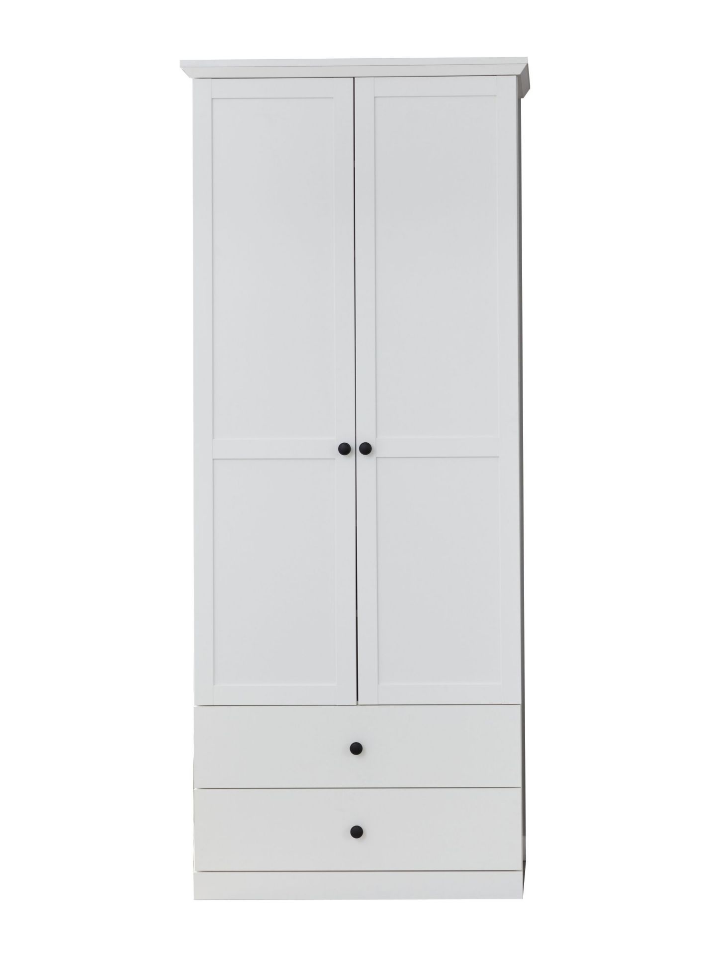 trendteam Brandson Baxter Garderobenschrank Weiß EB-Set